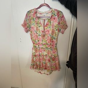 floral short sleeve dress